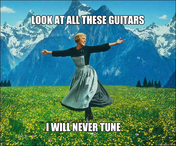 Look at all these guitars I will never tune - Look at all these guitars I will never tune  soundomusic