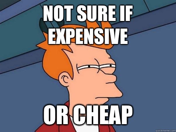 Not sure if expensive Or cheap  Futurama Fry