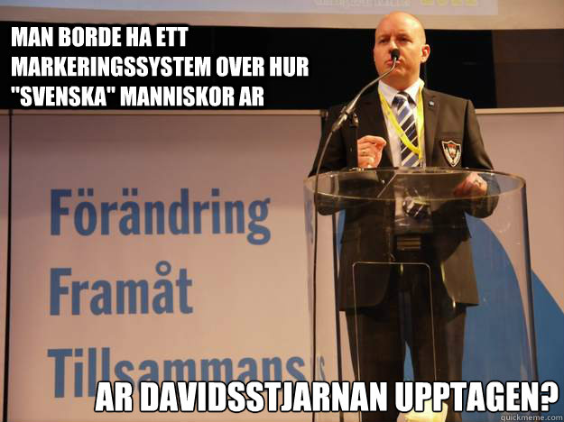 Man borde ha ett markeringssystem over hur 