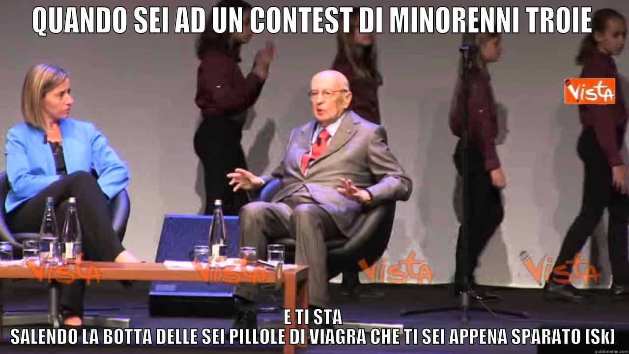 QUANDO SEI AD UN CONTEST DI MINORENNI TROIE E TI STA SALENDO LA BOTTA DELLE SEI PILLOLE DI VIAGRA CHE TI SEI APPENA SPARATO [SK] Misc