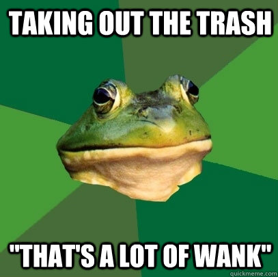 Taking out the trash 