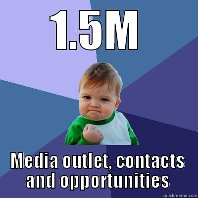 1.5M MEDIA OUTLET, CONTACTS AND OPPORTUNITIES Success Kid