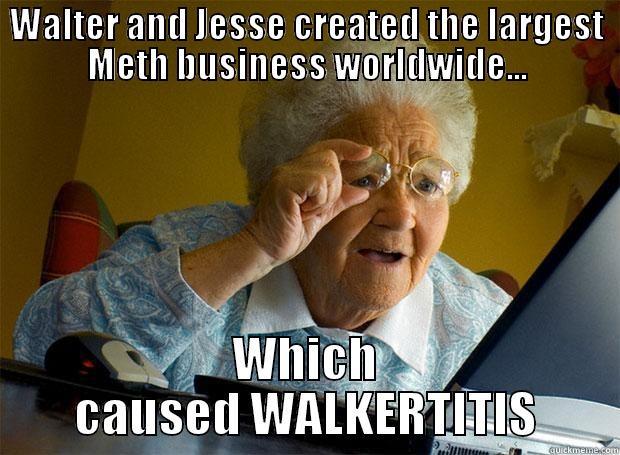 WALTER AND JESSE CREATED THE LARGEST METH BUSINESS WORLDWIDE... WHICH CAUSED WALKERTITIS Grandma finds the Internet