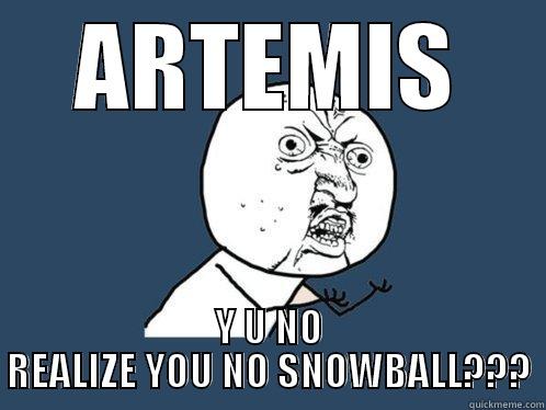 ARTEMIS Y U NO REALIZE YOU NO SNOWBALL??? Y U No