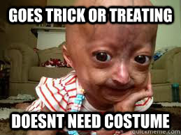Goes trick or treating doesnt need costume  Adalia Rose