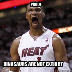 Proof Dinosaurs are not extinct  
