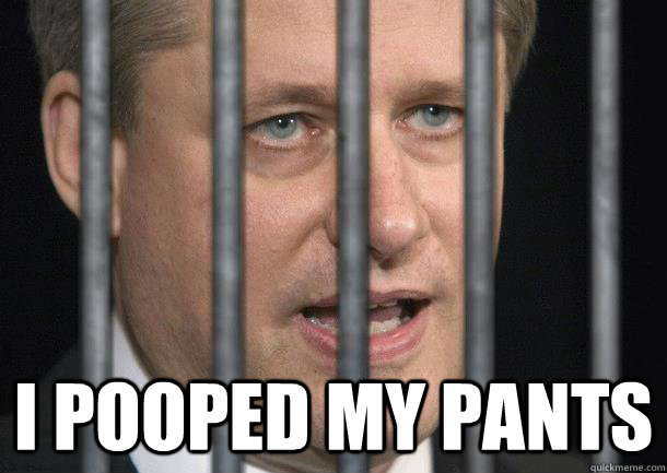  I pooped my pants -  I pooped my pants  Harper in Jail
