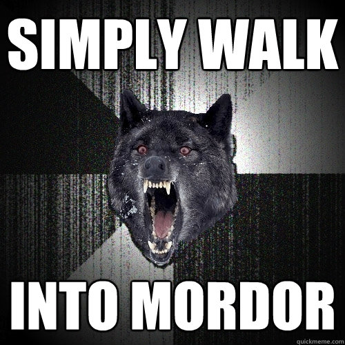SIMPLY WALK INTO MORDOR  Insanity Wolf