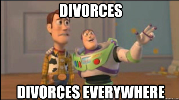 divorces divorces everywhere  