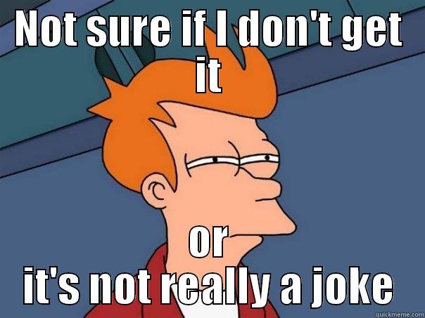 Joke fail - NOT SURE IF I DON'T GET IT OR IT'S NOT REALLY A JOKE Futurama Fry