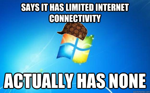 says it has limited internet connectivity actually has none - says it has limited internet connectivity actually has none  Misc