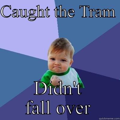 CAUGHT THE TRAM  DIDN'T FALL OVER Success Kid