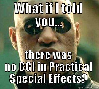 WHAT IF I TOLD YOU... THERE WAS NO CGI IN PRACTICAL SPECIAL EFFECTS? Matrix Morpheus