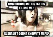 OMG HOLDING IN THIS FART IS KILLING ME!! IS SHAUN T GONNA KNOW ITS ME?!?  Insanity Tanya Futurama Leela