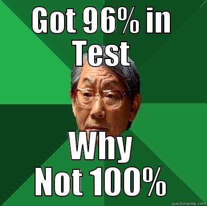 GOT 96% IN TEST WHY NOT 100% High Expectations Asian Father