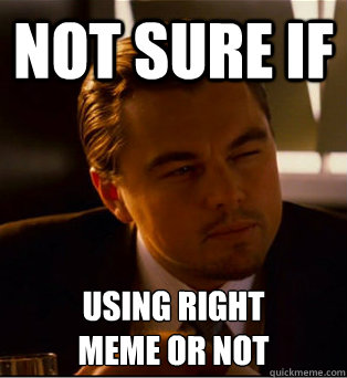 not sure if using right
meme or not - not sure if using right
meme or not  not sure dicaprio