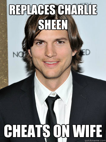 Replaces Charlie Sheen Cheats on wife  Coincidence