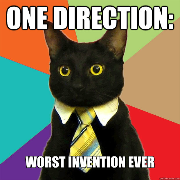One Direction: Worst Invention EVER  Business Cat