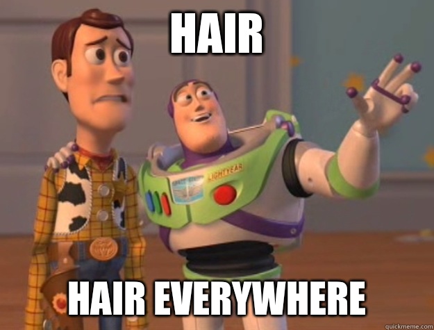 Hair Hair everywhere  Buzz Lightyear