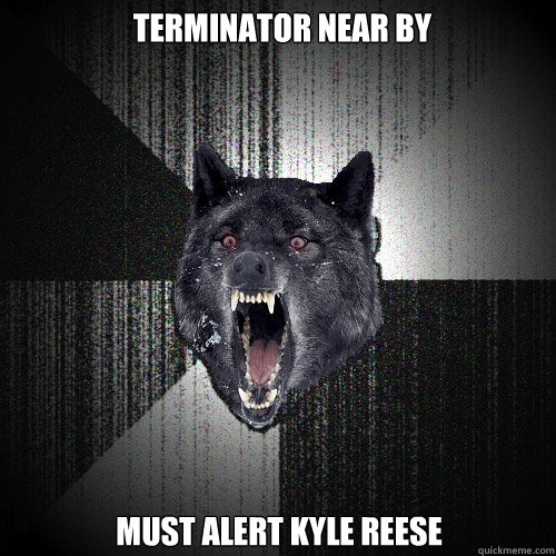 terminator near by must alert kyle reese  Insanity Wolf