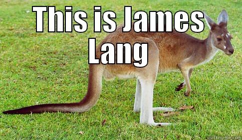 THIS IS JAMES LANG  Kangaroo and T-rex