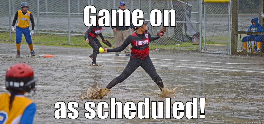 no rain delay - GAME ON AS SCHEDULED! Misc