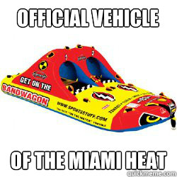 Official Vehicle Of the Miami Heat  