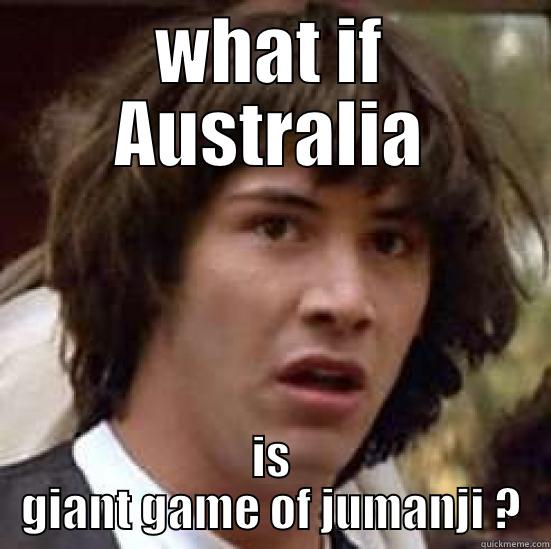 WHAT IF AUSTRALIA IS GIANT GAME OF JUMANJI ? conspiracy keanu