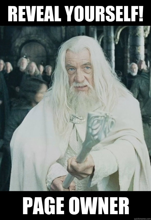 Reveal yourself! page owner - Reveal yourself! page owner  Misc