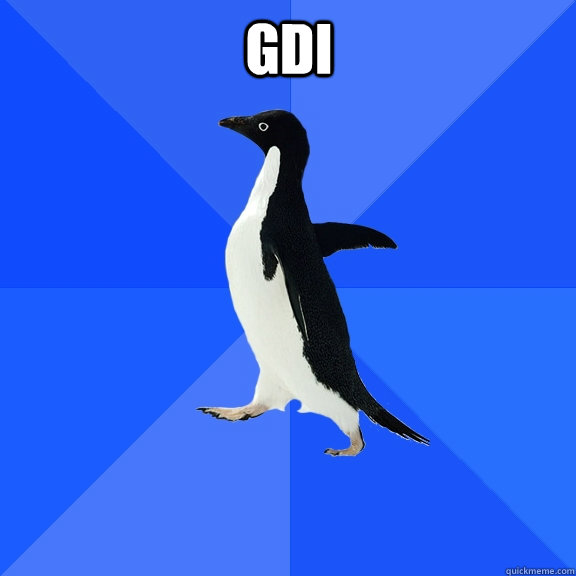 GDI     Socially Awkward Penguin
