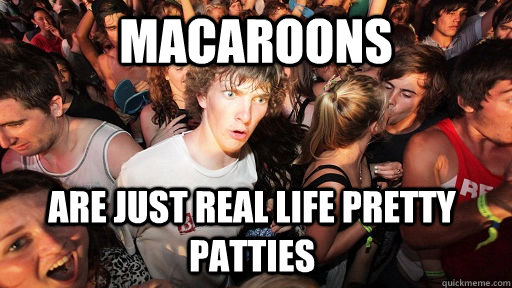 Macaroons are just real life Pretty Patties - Macaroons are just real life Pretty Patties  Sudden Clarity Clarence