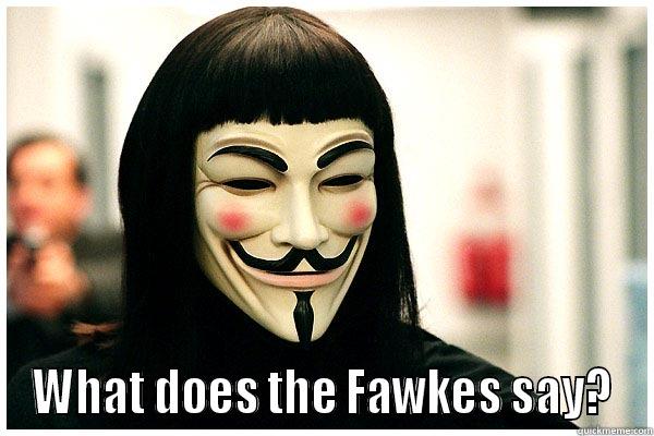 V for Vendetta -  WHAT DOES THE FAWKES SAY? Misc