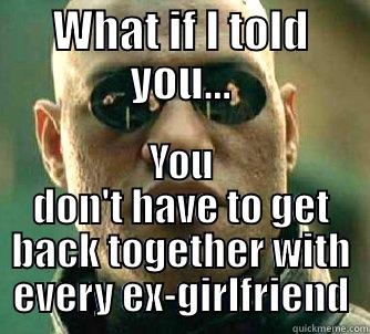 WHAT IF I TOLD YOU... YOU DON'T HAVE TO GET BACK TOGETHER WITH EVERY EX-GIRLFRIEND Matrix Morpheus