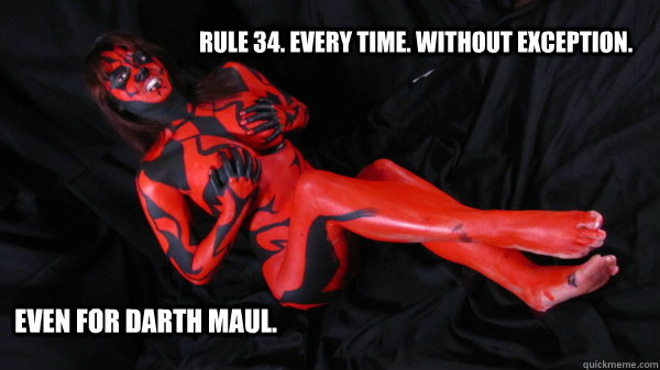 Rule 34. Every time. without exception. Even for Darth Maul. - Rule 34. Every time. without exception. Even for Darth Maul.  Rule 34 Darth Maul