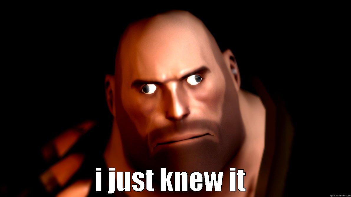       I JUST KNEW IT  Misc