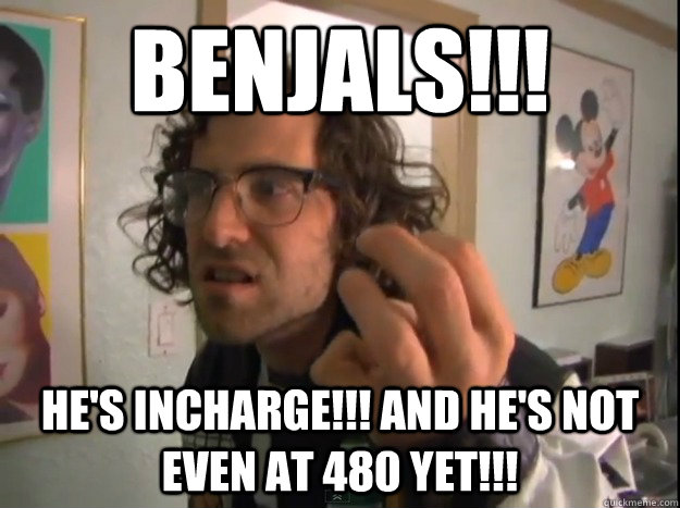BENJALS!!! HE'S INCHARGE!!! AND HE'S NOT EVEN AT 480 YET!!!  kyle sporty benjals worst calls