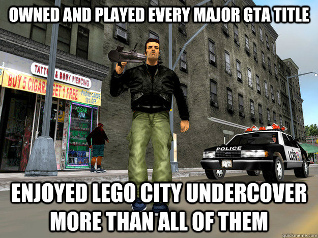 Owned and played every major GTA title enjoyed lego city undercover more than all of them  
