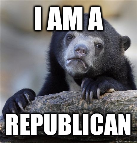 I am a Republican  Confession Bear