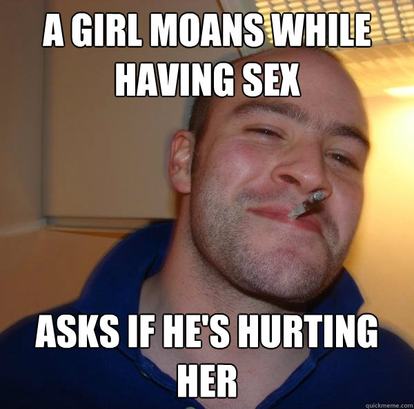 a girl moans while having sex asks if he's hurting her - a girl moans while having sex asks if he's hurting her  Misc