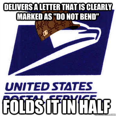 Delivers a letter that is clearly marked as 