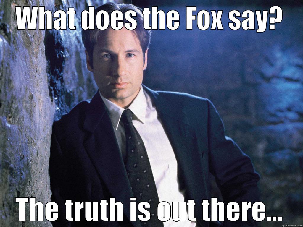 What does Fox Mulder say? - WHAT DOES THE FOX SAY? THE TRUTH IS OUT THERE... Misc