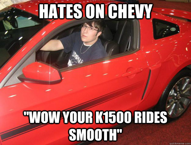 hates on chevy 