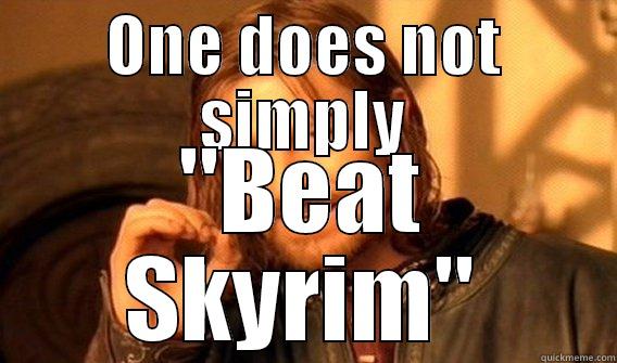 ONE DOES NOT SIMPLY 
