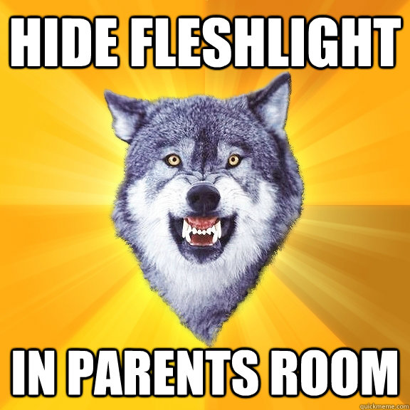 Hide Fleshlight IN parents room  Courage Wolf