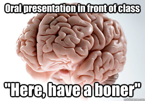 Oral presentation in front of class 