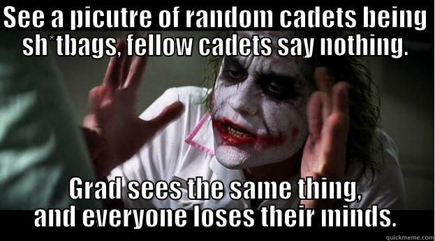 Cid Grads - SEE A PICUTRE OF RANDOM CADETS BEING SH*TBAGS, FELLOW CADETS SAY NOTHING. GRAD SEES THE SAME THING, AND EVERYONE LOSES THEIR MINDS. Joker Mind Loss