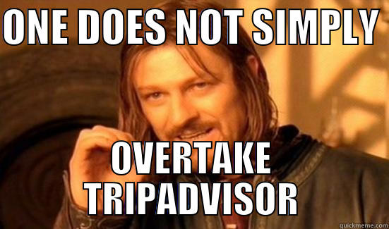 ONE DOES NOT SIMPLY  OVERTAKE TRIPADVISOR Boromir
