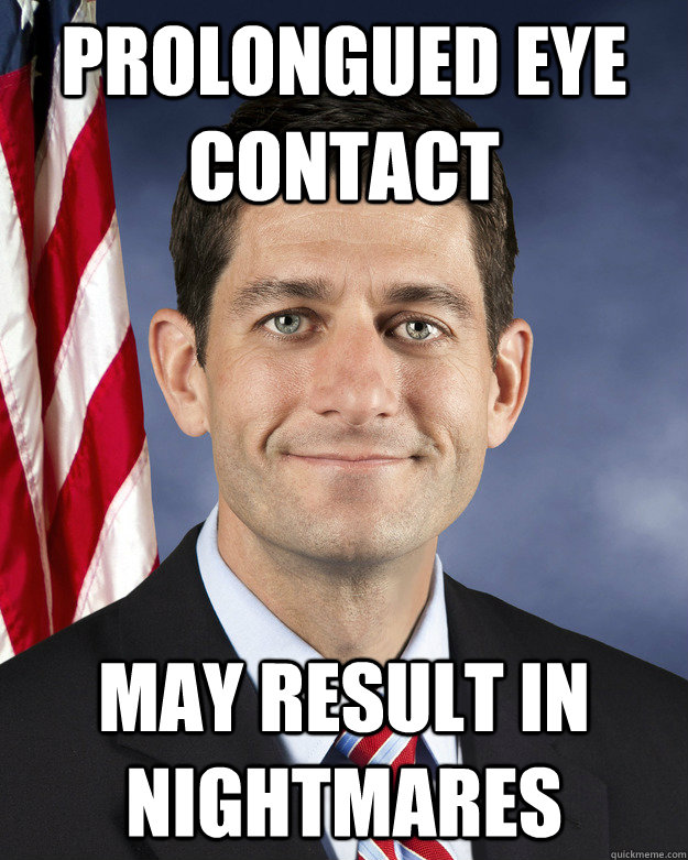 Prolongued eye contact May result in nightmares  