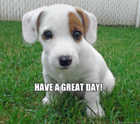 Have a Great day! - Have a Great day!  Cute Puppy of Death