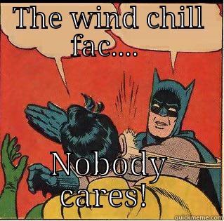 THE WIND CHILL FAC....  NOBODY CARES!  Slappin Batman